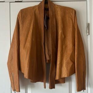 New w Tags Alice & Olivia Size Medium Woman’s Lambskin Leather Jacket
